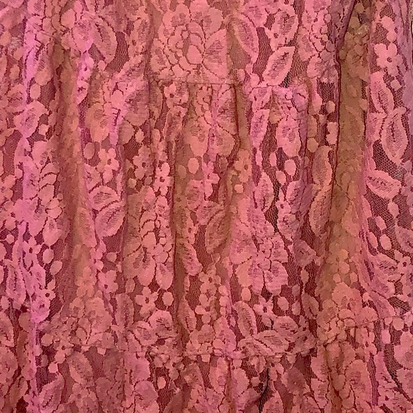 Laced pink floral dress - Picture 6 of 6